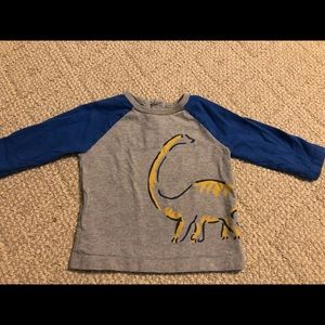 Baby Boden size 6-12months long sleeved dinosaur shirt